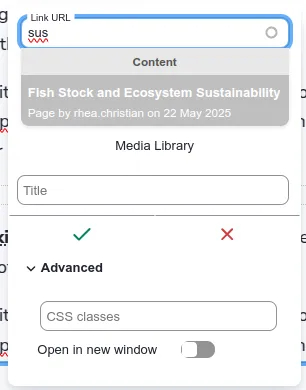 Link within this site
