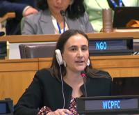 Photo of Hillary at BBNJ Meeting